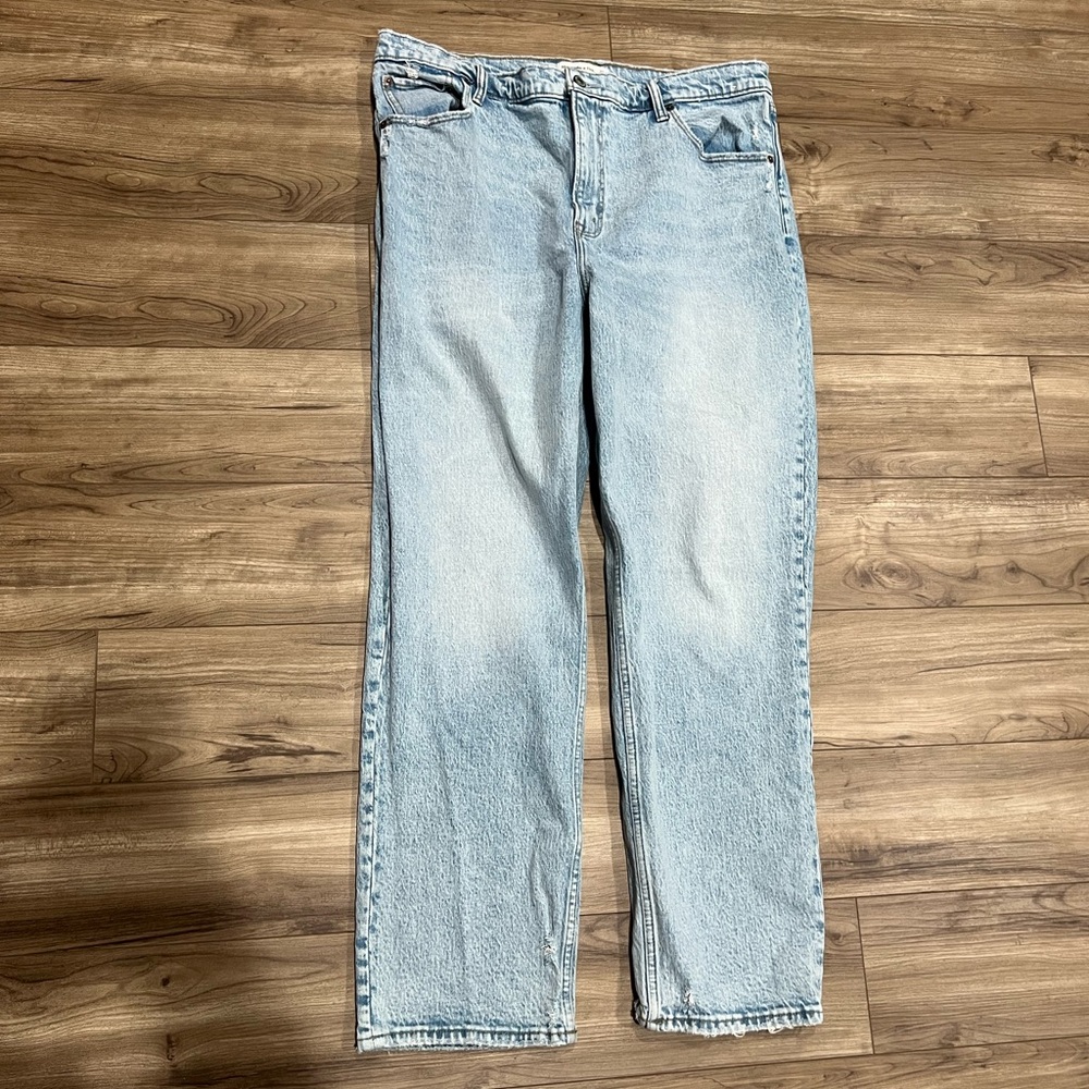 Abercrombie & Fitch Light Blue Straight Leg Jeans